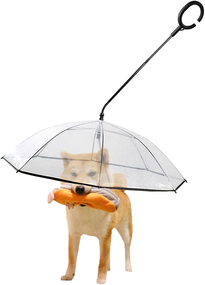 Dog Umbrella Leash Rain Umbrella Enjoying Pet Umbrella Leash