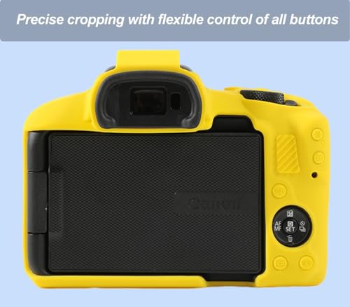 Funda de silicona para cámara Canon EOS R50, color amarillo miniatura 4