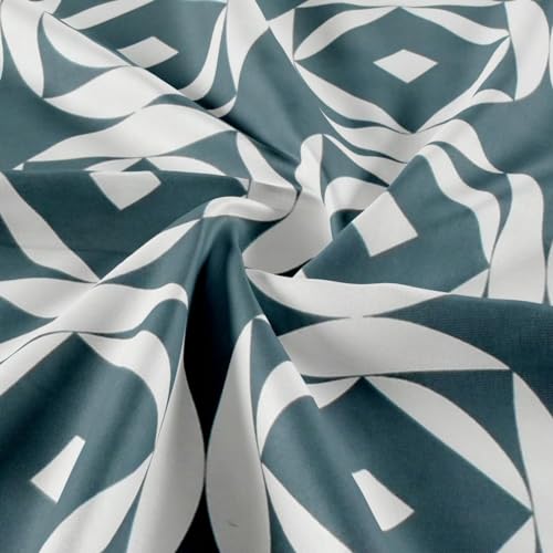 Image of BEVI - Home Super Fabric 300 TC Microfiber Double King Size Bedsheet Without Pillow Cover - Printed Bedsheet Size (90x95) (Grey Box, Without Pillow Double)
