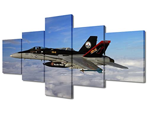 Décoration murale vintage d'avion F-18 pour transformer l'ambiance de votre salon