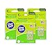 Glue Dots Double-Sided Removable Dots, 3 Pack, 1/2', Clear, 600 Total Dots