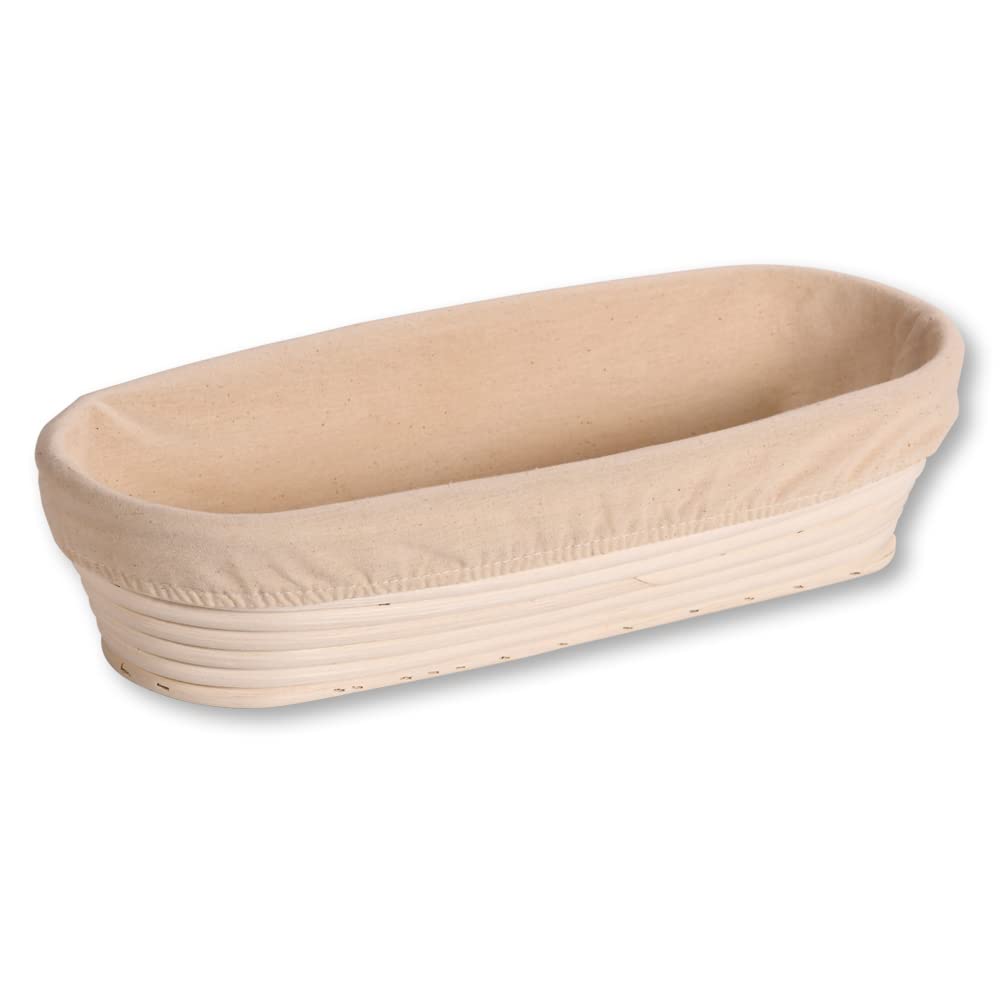 Kesper | koszyk do garowania, materiał: rattan, wyściółka tekstylna (zdejmowana), wymiary: 35,5 x 15,5 x 9 cm, kolor: naturalny | 19633