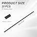 MECCANIXITY 20pcs Plastic Welding Rods, 13 Inch PP Welding Strips 1/4