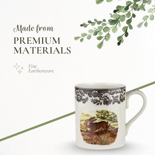 Spode Woodland Rabbit Mug 16 oz marrón/blanco miniatura 4