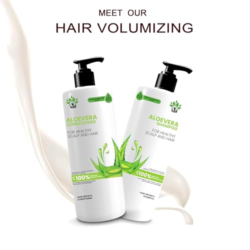 Image of GIR Aloe Vera Shampoo - 500 ML & Conditioner -250 ML- for Silky Smooth Hair & Scalp Nourishment - Combo Pack
