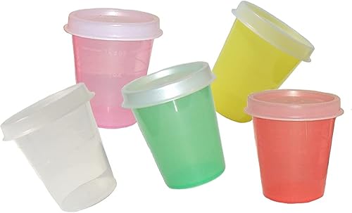 Tupperware 5 unidades Minis Enanos Contenedores de Almacenamiento Rosa Verde Amarillo Coral Transparente