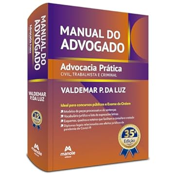 Capa do livro Manual do advogado: Advocacia prática civil, trabalhista e criminal