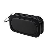 Proxelle Mini Wireless Wireless Waterproof Speakers IP67, Clip Loud Speaker Floats on Water, Pocket Size Hands-Free Talk for Outdoors, Indoors, Beach, Rugged, Ultra-Portable [Black]