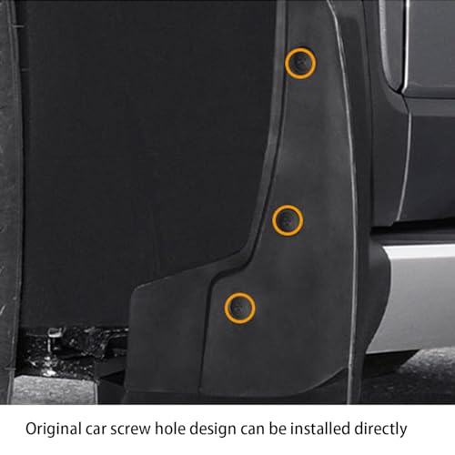 Image of 4PCS Car Mudguards Mud Flaps Splash Guards Mudguards Front and Rear Mudflaps w /Hardware Accessories for Sienna 2018 2019 2020 (Not for SE Type)