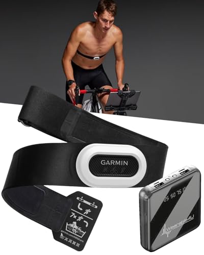 Garmin HRM-Pro Plus Premium, Chest Strap Heart Rate Monitor, Running Dynamics, ANT+, Bluetooth with Wearable4U Power Bank Bundle
