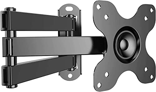 PERLESMITH TV Wall Bracket Swivels Tilts Extends, Full Motion TV Wall Mount Stand Holder for Most 13-30 Inch Flat&Curved TVs, Holds up to 10kg, VESA 100x100mm/75x75mm (13-30 Inch)