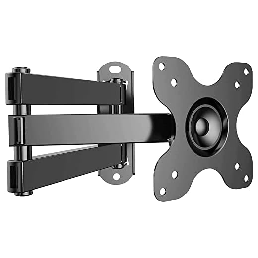 TV-väggfäste svänger & lutar ut, Full Motion TV-väggfäste för de flesta 13-30 tums platta och böjda TV-apparater, rymmer upp till 10 kg, VESA 100x100mm / 75x75mm (13-30 tum)