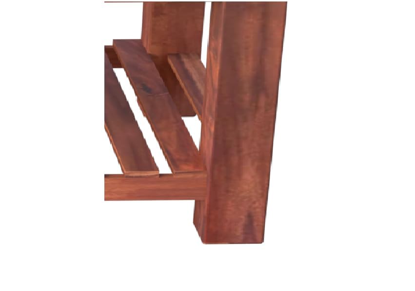 Image of A Beautiful Solid Sheesham Wood Coffee Table with 1 Large Open Shelf Cocktail Center Table for Home