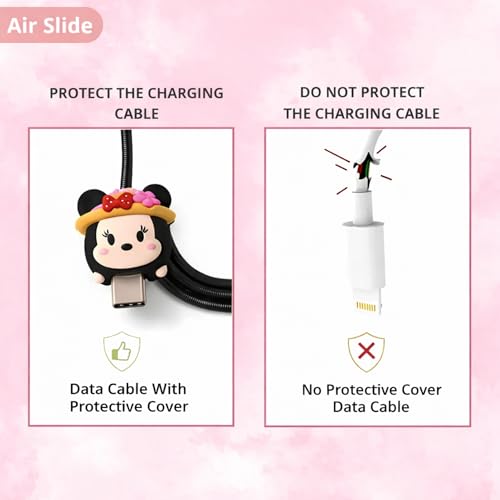 Image of iPhone Charger Case Cover with Funny Micky Mouse Design | Soft Silicone, 360 Full Protection, Charger Adapter Cover, For 18W-20W Charger