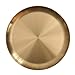 Produktbild MOVKZACV Goldenes Serviertablett, Edelstahl, goldenes rundes Tablett, Kerzenteller, Kosmetik, Schmuck, Organizer, Handtuch, Goldplatte, dekoratives Tischtablett