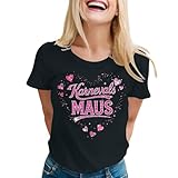 2026 Camiseta Mujer Casual Manga Corta Camiseta con Cuello Redondo Estampado Gráfico - La Parte Superior Perfecta para Cualquiera, Negro , M