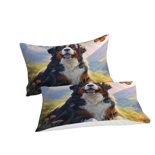 Housse de couette Mastiff tibétain 3D microfibre douce 140x200 cm - 3