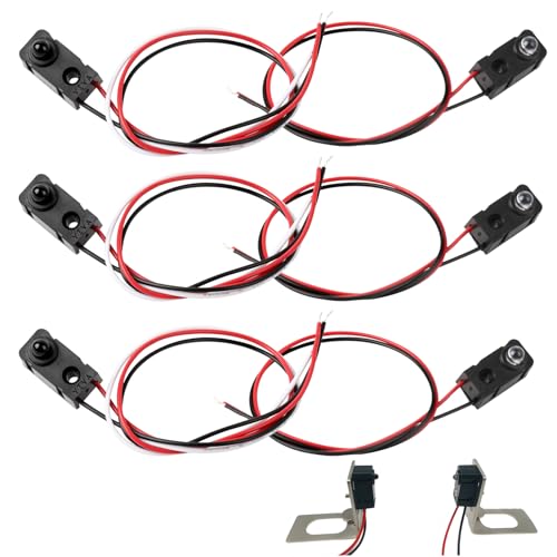 3 Pairs Infrared Break Beam Sensor Switch - Photoelectric Sensor for DIY Electronics, Automation Projects & Industrial Controls, Compact Light Sensor Module for Hobbyists and Engineers