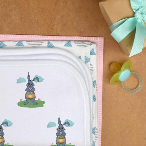 Azeeda 'Easter Bunny' Baby Burp/Wash Cloth (BC00031171)3