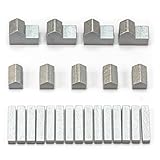 Waldfelsen® Hozfiguren: 4 Städte, 5 Siedlungen und 15 Straßen geeignet für Die Siedler (Farbe: Silber)
