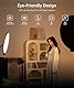 amaran Verge Max 22 Bi-Color Rundlicht für Schreibtisch oder Studio, Edge-Lit LED-Panel, 2700K–6500K, CRI 96, Frontregler & USB-C Stromversorgung, mit Tischklemme – Anthrazit