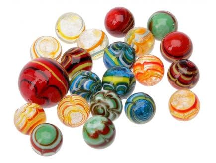 cavernedesjouets Filet 20 Billes 16 mm + 1 calot 25 mm, Theme araignee Spider - Multicolore - Jeu Recreation - Set Jouet Enfant et Carte Animaux