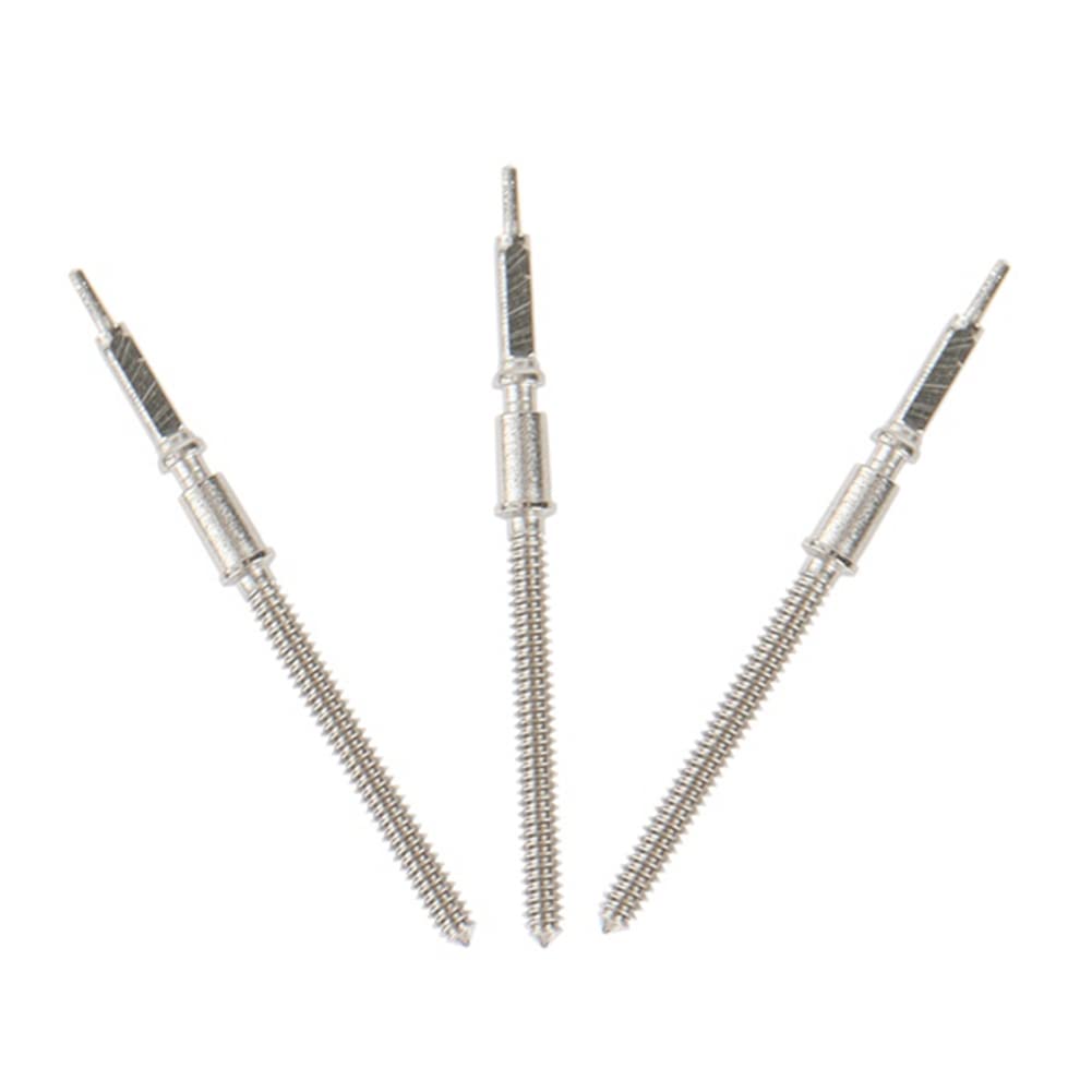 Lot de 20 tiges de Remontoir de Montre de Rechange pour ETA 2824-2 2834-2 2836-2 Outils de réparation de Mouvement de Montre, Argent(