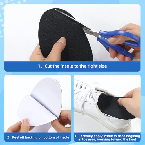 5 Pares de Plantillas Adhesivas para Sandalias Mujer miniatura 3