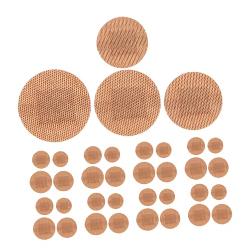 ROMISBABA Apósitos Redondos Transpirables 100 Unidades, Vendajes Para Manchas, Vendas Circulares Elásticas De Tela, Gran Tamaño 38mm, Protección Resistente Al Agua, Uso Facial y Articular