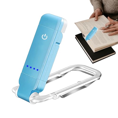 Luce di lettura del libro - 10.5x4.6x1.3 cm Lampada libro portatile Prezzo, luci di libri di viaggio, protezione da touch -screen Mini Libri di lettura Clip | Luce notturna ricaricabile USB per bambin