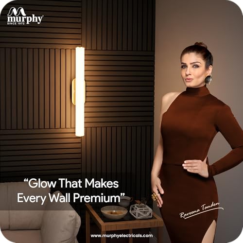 Image of Murphy Helix 18W LED Picture Light, 3C Color Changing (CW /WW /NW), Antique Gold Finish, Modern Wall Mounted Mirror Light for Bathroom, Dressing & Artwork Lighting (Pack of 2)