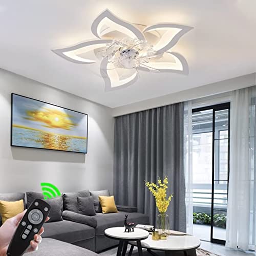 LED Deckenventilator Mit Beleuchtung, Leise Kristall Ventilator Kronleuchte Mit Fernbedienung Dimmen Timing Fan Deckenleuchte, Moderne Fan Deckenlampe Für Kinderzimmer Schlafzimmer Wohnzimmer Cover