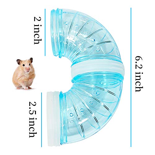 WishLotus Hamster Tubes, Adventure External Pipe Set Transparent MaterialHamster Cage & Accessories Hamster Toys to… - Image 3