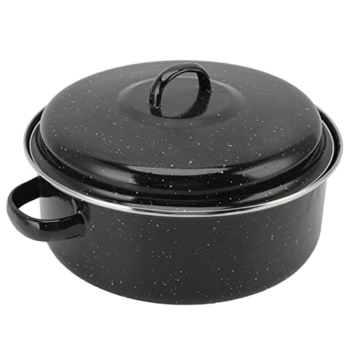 Gebackene Süßkartoffel-Töpfe Zum Grillen, Grillpfanne mit Deckel für Geröstete Süßkartoffeln, Kastanien (Eisenhülle 26CM)
