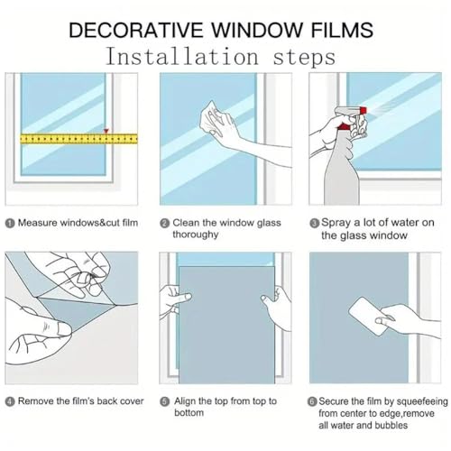 Vinilo decorativo de ventana con efecto arcoíris 45x100 cm miniatura 7
