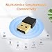 Bluetooth 5.3 USB Adapter for Desktop PC, Plug & Play Mini Dongle Receiver & Transmitter, Compatible with Laptop, Headphones, Keyboard, Mouse, Speakers, Printer, Windows 11/10/8.1