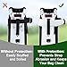Urgown Golf Cart Strap Sleeve, Protect Your Golf Bag from Wear and Dirt - Premium Material, Simple Design, Easy to Install, Universal Fit, White, 2pcs