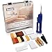 Produktbild BENLER® NEU! - Fliesen-Reparatur-Set mit 2in1 Wachsschmelzer für Fliesen, Keramik und Steingut - Brauntöne, auch für Laminat, Parkett und Vinylboden geeignet - 19-teiliges Reparaturset