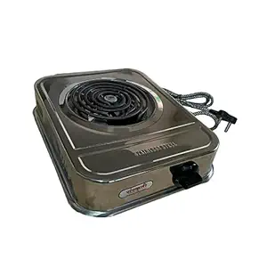 Sanskruti Chul Banglore Stainless Steel 2000 Watt Coil Electric Stove(Copper Wire With 15 Amp Power Plug)/Electric Cooking Heater/G Coil Hot Plate Cooking Stove/Induction Cooktop(1 Burner),Radiant