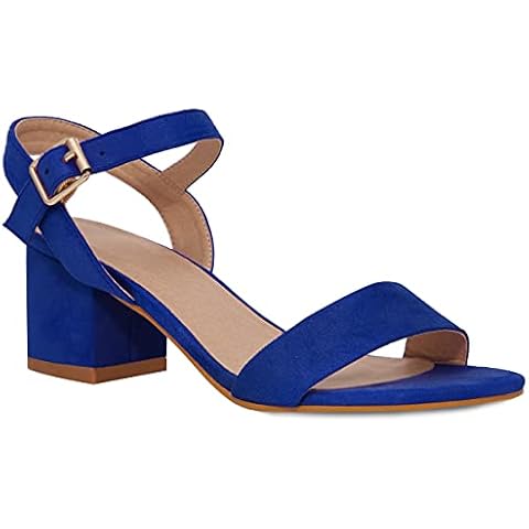 Fashion Thirsty Royal Blue Block Heels Cover