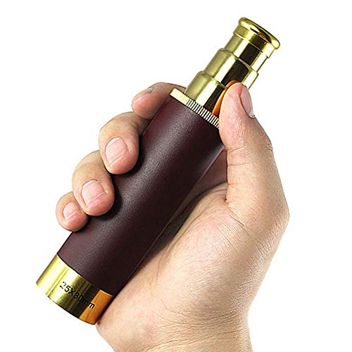 Binoculares portátiles Alta Potencia, telescopio monocular con Zoom 25×30, Impermeable, HD Alta Potencia para observación Aves, Acampada y Senderismo.