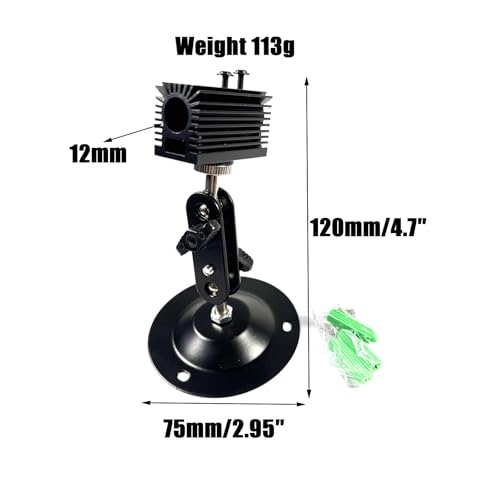 Support positionnement laser 12mm instable ? Fixation réglable 360° lot de 3 - 3
