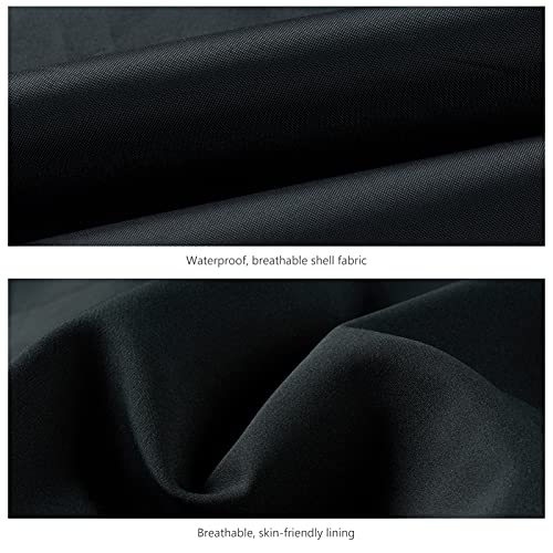 Bassdash Complete Men’s Breathable Waterproof Rain Pant Lightweight Over Pant With 1/2 Zip Legs For Fishing Kayaking Hiking Black #TOP7