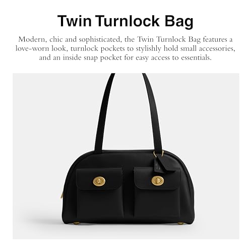 Coach Women's Twin Turnlock Bag Black One Size - image 2