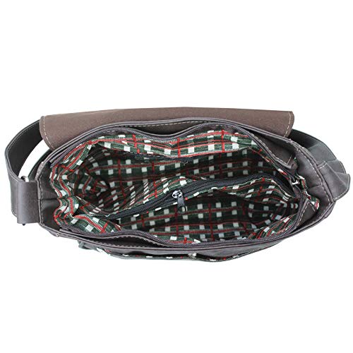 Pasta Lenna's Mini Carteiro A004 Marrom