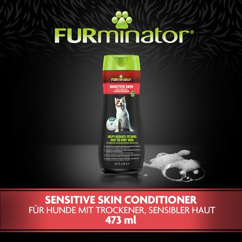 FURminator Sensitive Skin Hunde-Conditioner - Premium Conditioner für Hunde mit sensibler Haut, reduziert durch trockene Haut verursachten Juckreiz, 473 ml