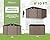 Greesum Outdoor Storage Shed 10 x 8 ft. Utility Tool Shed Metal Storage Garden Shed with Door & Lock for Patio Storage, Brown