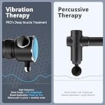 HYAKO R1 Pro Therapy Massager- Professional Handheld Deep Tissue Vibration Massager for Muscle Knots, Fascial limitation & Treats Sensitive Areas | Pressure Point Massage Tool (Upgraded)-Blue