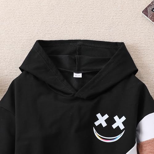 Image of Size 5-13 Years Boys Summer /Spring Outfits Set Short Sleeve T-Shirt & Pants Kids Boys Fall Fashion Clothes Sets