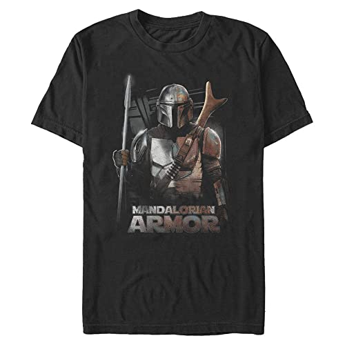T-Shirt Star Wars Mandomon Epi7 noir vêtement coton grande taille 5XL homme